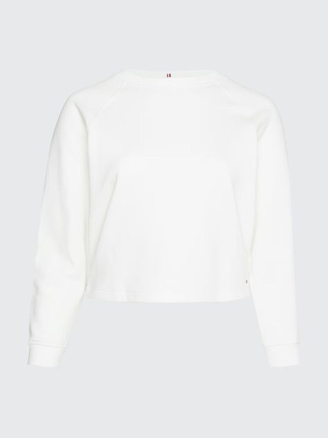 Polerón Curve Con Logo Blanco Tommy Hilfiger-4