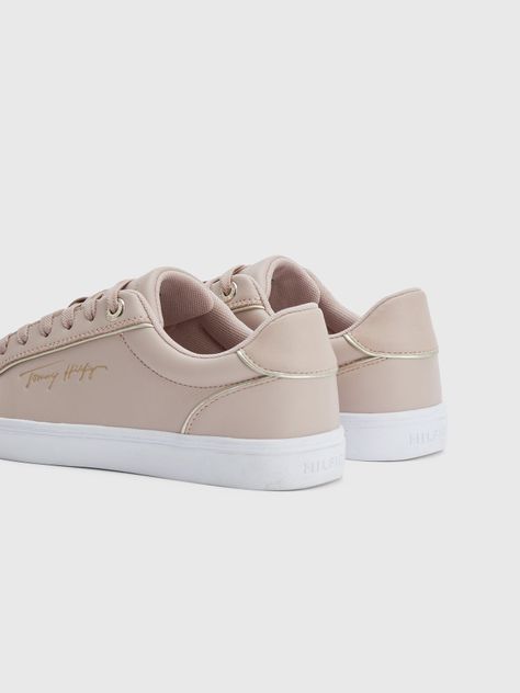 Zapatilla Signature Ribeteadas Beige Tommy Hilfiger-1