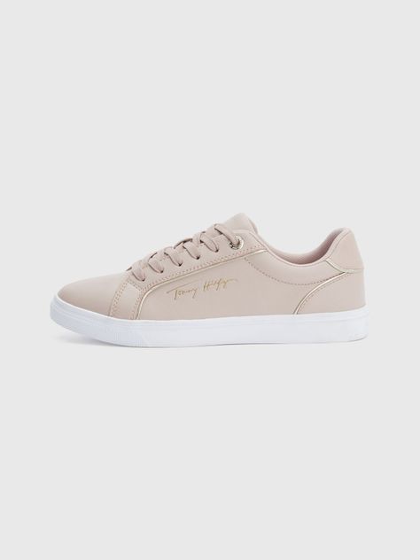 Zapatilla Signature Ribeteadas Beige Tommy Hilfiger-4