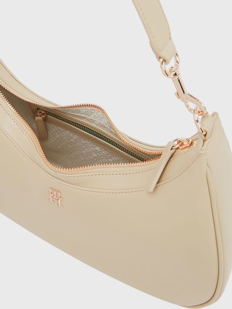 Cartera Hobo Monogram Beige Tommy Hilfiger-3