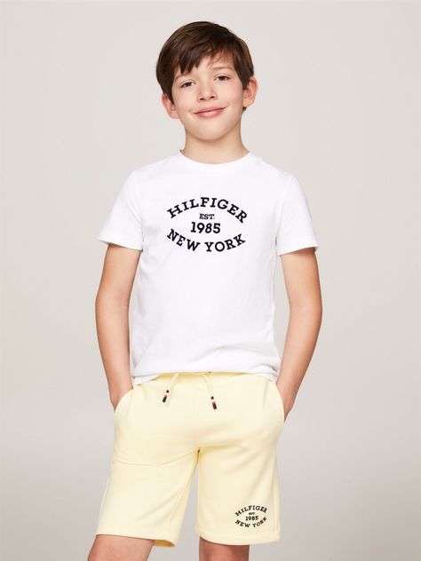 Polera Con Logo Aterciopelado Blanco Tommy Hilfiger-0