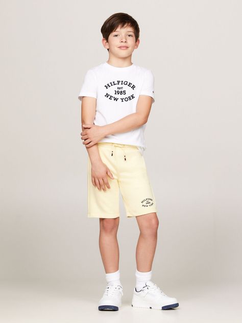 Polera Con Logo Aterciopelado Blanco Tommy Hilfiger-1
