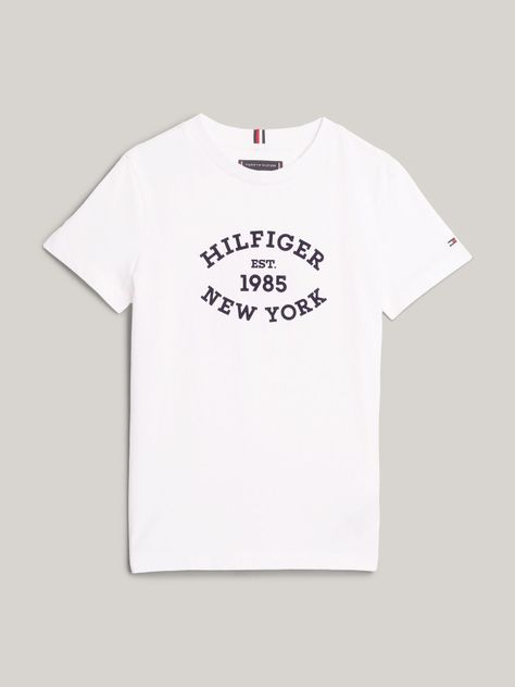 Polera Con Logo Aterciopelado Blanco Tommy Hilfiger-4