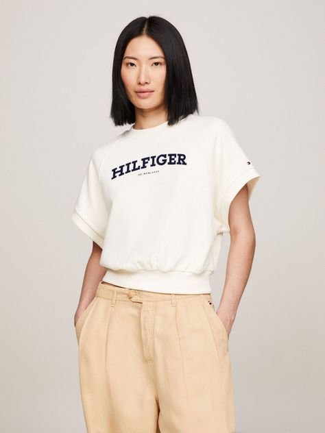 Polerón Logo Monotype Beige Tommy Hilfiger-0