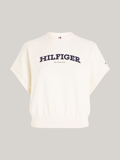 Polerón Logo Monotype Beige Tommy Hilfiger-4