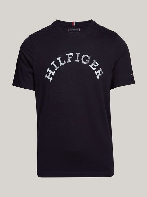 Polera Logo Arqueado Regular Fit Azul Tommy Hilfiger-4