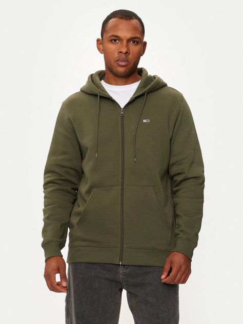 Polerón Hoodie Con Cierre De Cremallera Verde Tommy Jeans-0