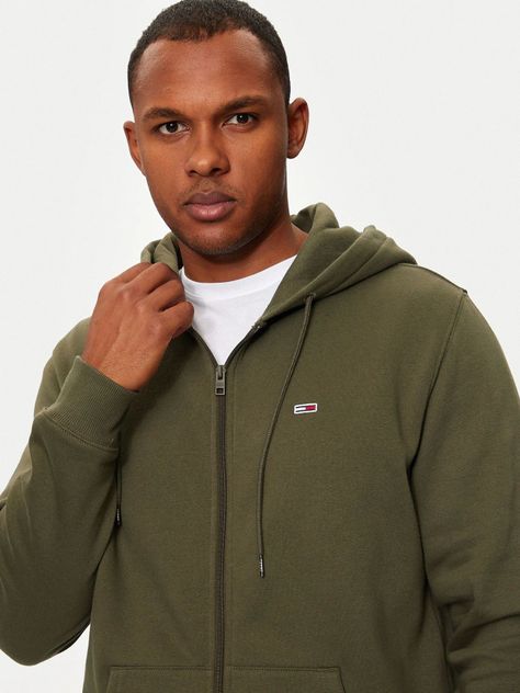 Polerón Hoodie Con Cierre De Cremallera Verde Tommy Jeans-3