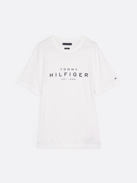 Polera Big Logo Regular Fit Blanco Tommy Hilfiger-4