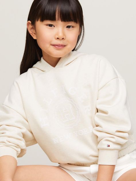 Polerón Hoodie Varsity Relaxed Blanco Tommy Hilfiger-3