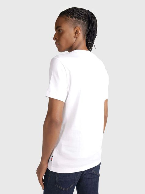 Polera Slim Fit Logo Monotype Blanco Tommy Hilfiger-2
