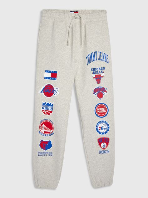 Joggers Tjm & Nba Logos Gris Tommy Hilfiger-0