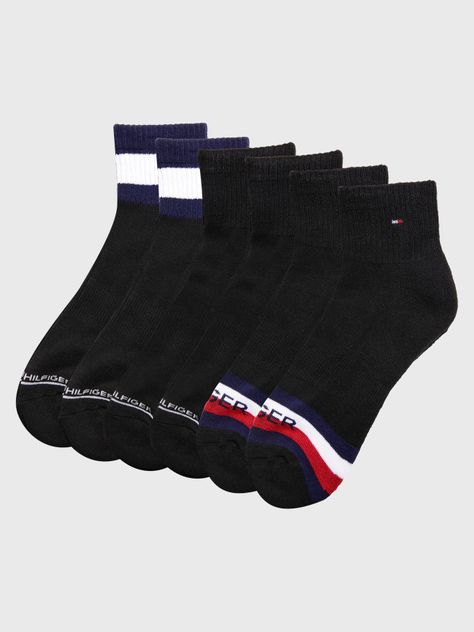 Pack De 6 Pares De Calcetines Sport Negro Tommy Hilfiger-0