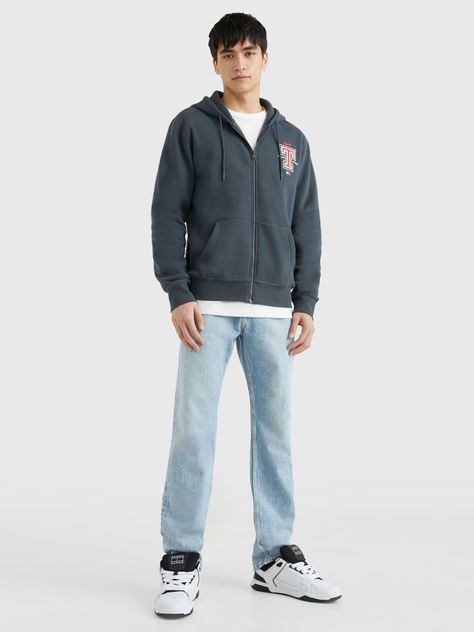 Polerón Hoodie Monogram Sport Azul Tommy Hilfiger-1