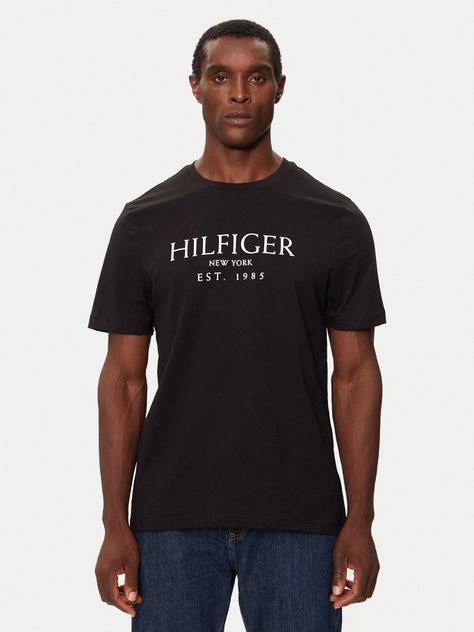 Polera Con Logo Monotype Negro Tommy Hilfiger-0