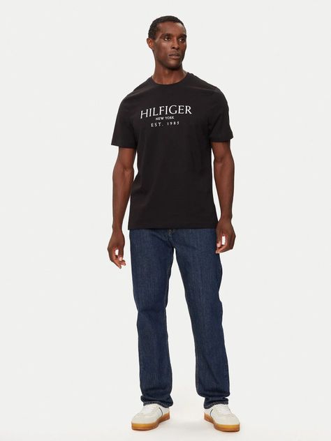 Polera Con Logo Monotype Negro Tommy Hilfiger-1