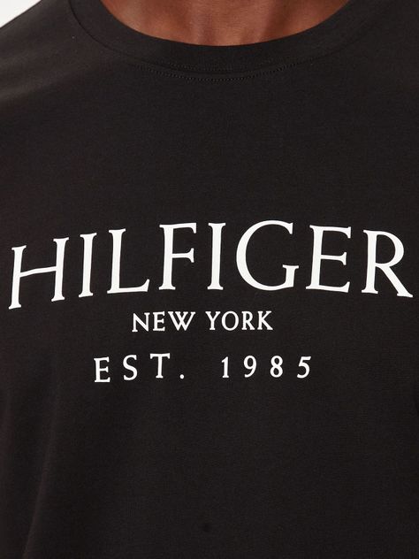 Polera Con Logo Monotype Negro Tommy Hilfiger-3