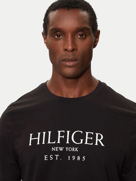 Polera Con Logo Monotype Negro Tommy Hilfiger-4