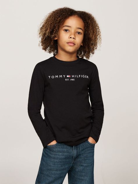 Polera Established Niño Essential Negro Tommy Hilfiger-0
