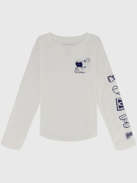 Polera Con Corazón De Lentejuelas Blanco Tommy Hilfiger-2