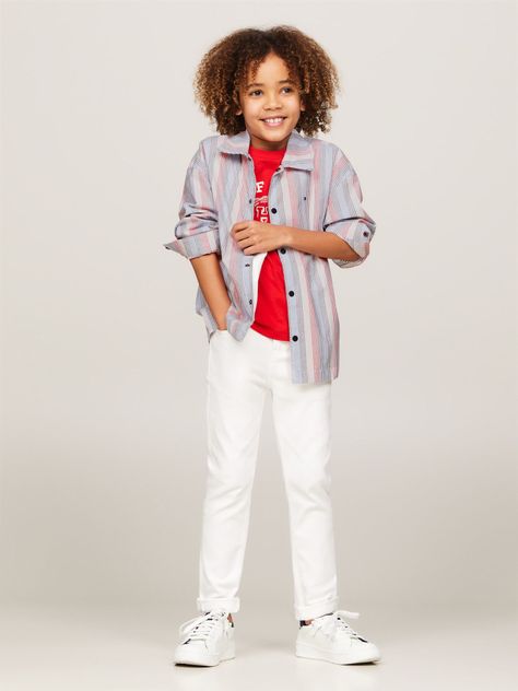 Camisa Flex Con Rayas Ithaca Multicolor Tommy Hilfiger-1