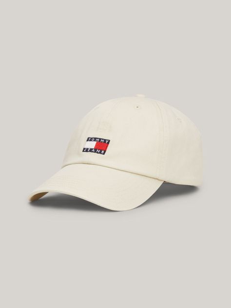 Polera Organic de Logo Slim Fit Beige Tommy Hilfiger-0