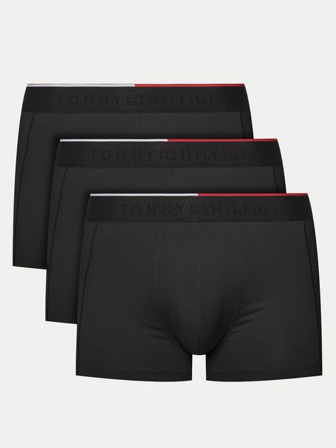Pack De 3 Calzoncillos Trunk 0SI Negro Tommy Hilfiger-0