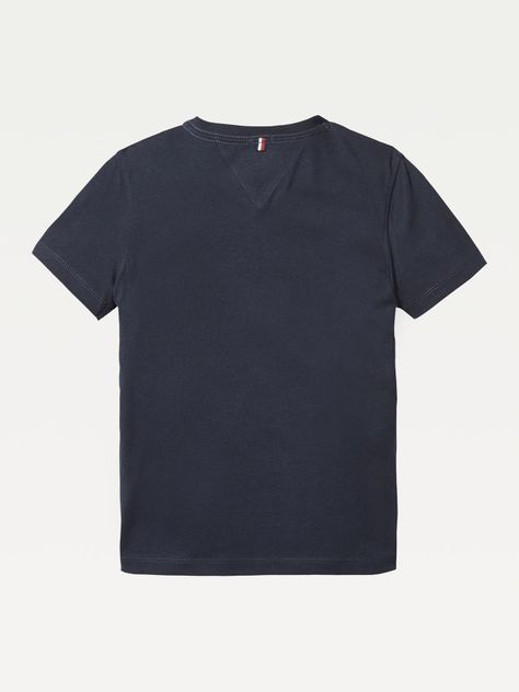 Polera De Niño Essential V-Neck Azul Tommy Hilfiger-1