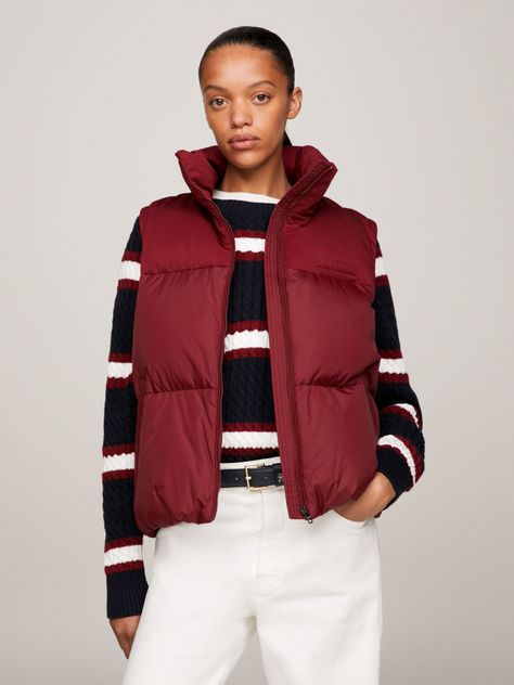 Parka Vest Acolchada New York Rojo Tommy Hilfiger-0