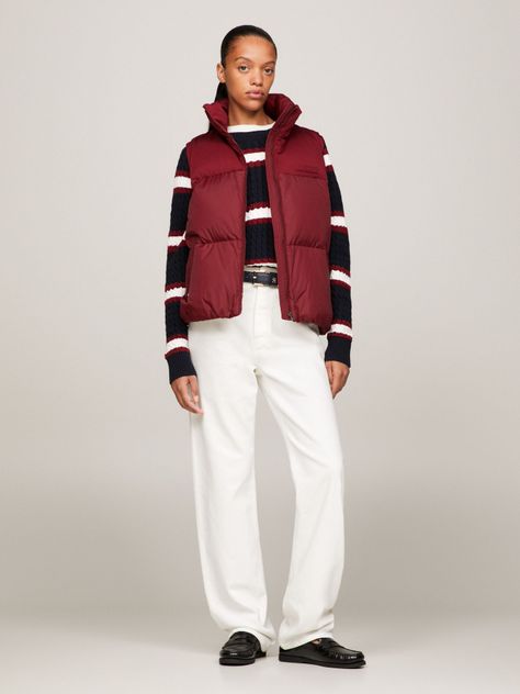 Parka Vest Acolchada New York Rojo Tommy Hilfiger-1