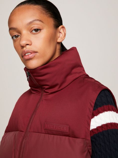Parka Vest Acolchada New York Rojo Tommy Hilfiger-3