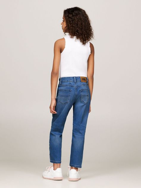 Jeans Fit Cónico Con Lavado Ligero Azul Tommy Hilfiger-2