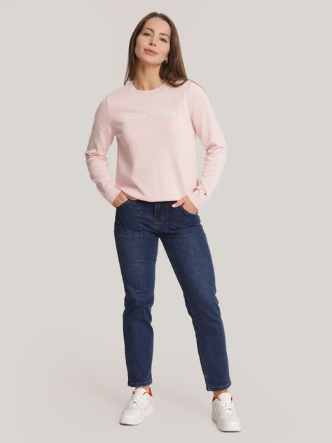 Sweater Solid Logo Rosado Tommy Hilfiger-1