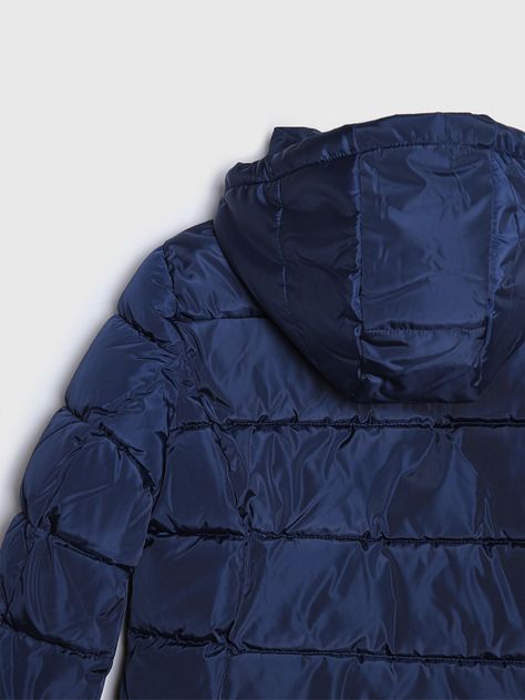 Parka Acolchada Essential Con Logo Azul Tommy Hilfiger-3