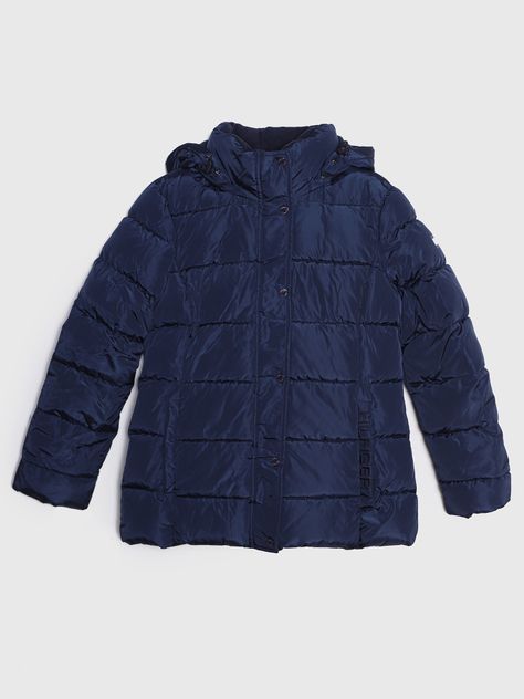 Parka Acolchada Essential Con Logo Azul Tommy Hilfiger-0