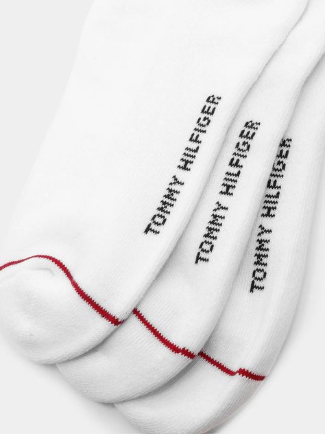 Pack De 3 Pares Calcetines Logo Blanco Tommy Hilfiger-1