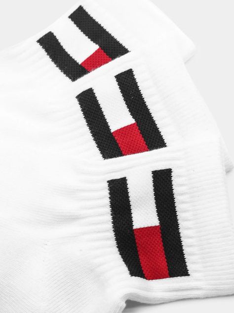 Pack De 3 Pares Calcetines Logo Blanco Tommy Hilfiger-3