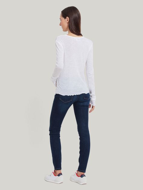 Polera Slub Soft Con Logo Blanco Tommy Hilfiger-2