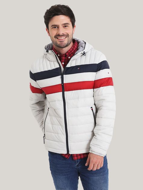 Parka Weight Quilted Colorblock Multicolor Tommy Hilfiger-0