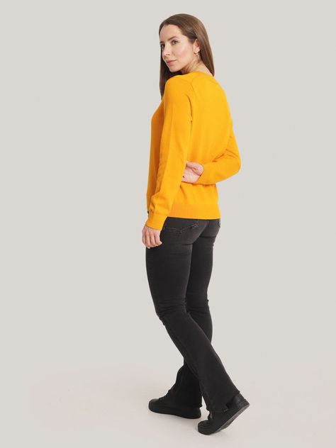 Sweater Laurel Script Logo Naranjo Tommy Hilfiger-2