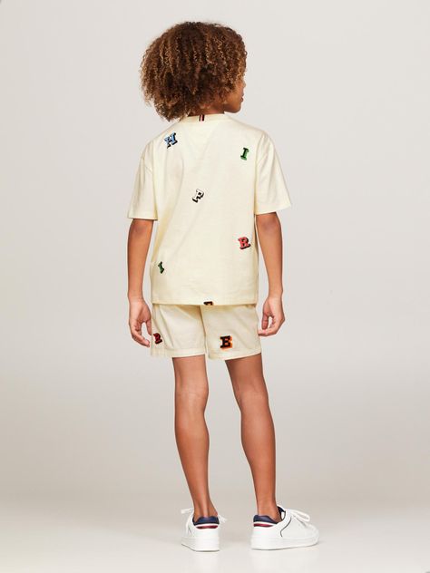 Polera Con Estampado De Letras Beige Tommy Hilfiger-2