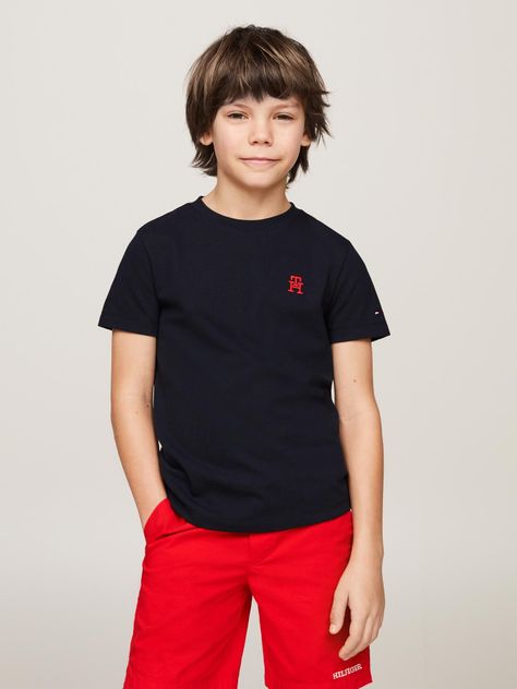 Polera Con Logo Monogram Azul Tommy Hilfiger-0