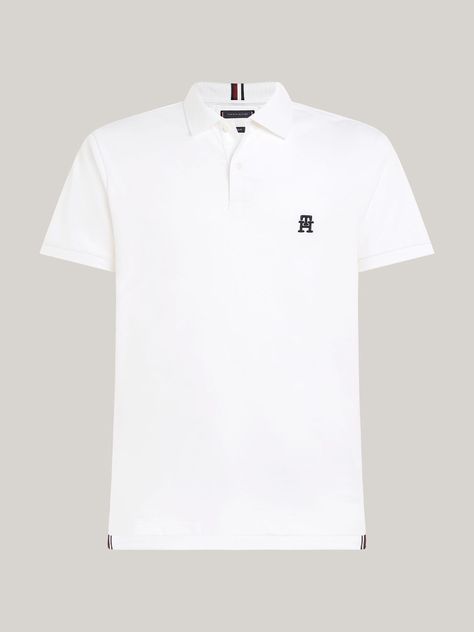 Polo Interlock Monogram Blanco Tommy Hilfiger-4