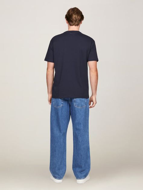 Polera Gold Signature Regular Fit Azul Tommy Hilfiger-2