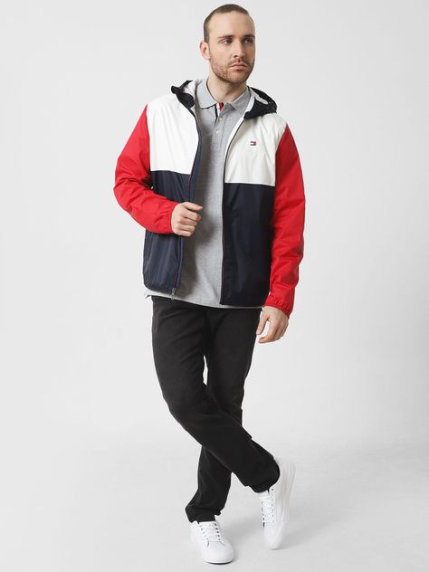 Polo Solid Con Logo Bordado Gris Tommy Hilfiger-1