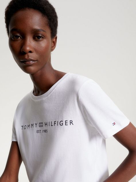 Polera Signature Con Logo Blanco Tommy Hilfiger-3