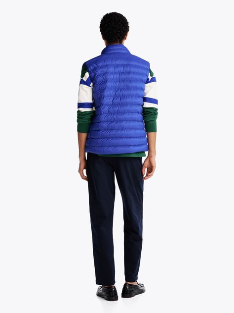 Parka Vest Plegable Repelente Al Agua Azul Tommy Hilfiger-2