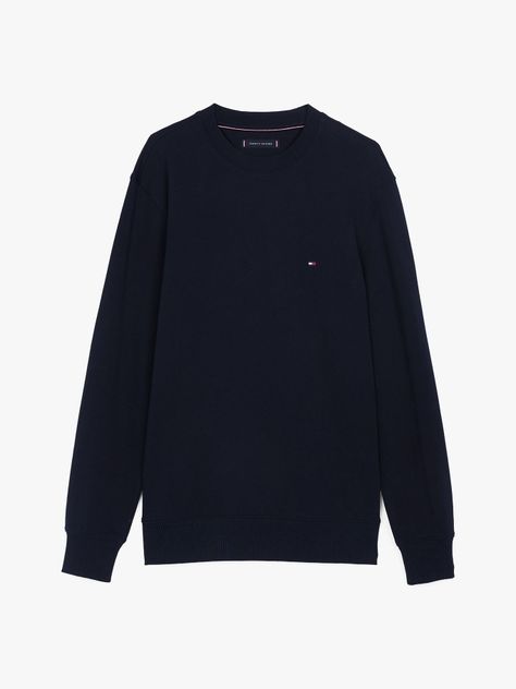 Polerón Solid Con Cuello Redondo Azul Tommy Hilfiger-4