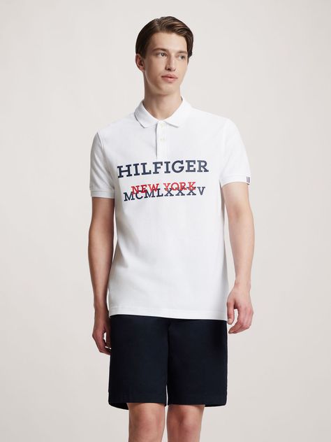 Polo Regular Fit Monotype Logo Blanco Tommy Hilfiger-0