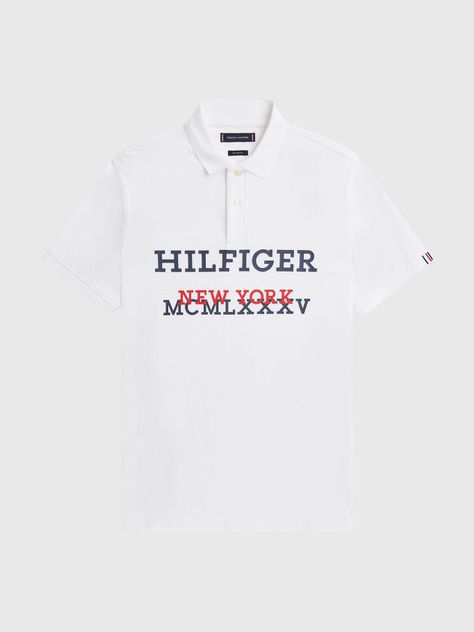 Polo Regular Fit Monotype Logo Blanco Tommy Hilfiger-4